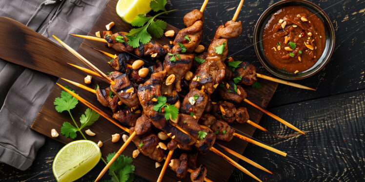 Skewered Grilled Meat - Starpik Stock