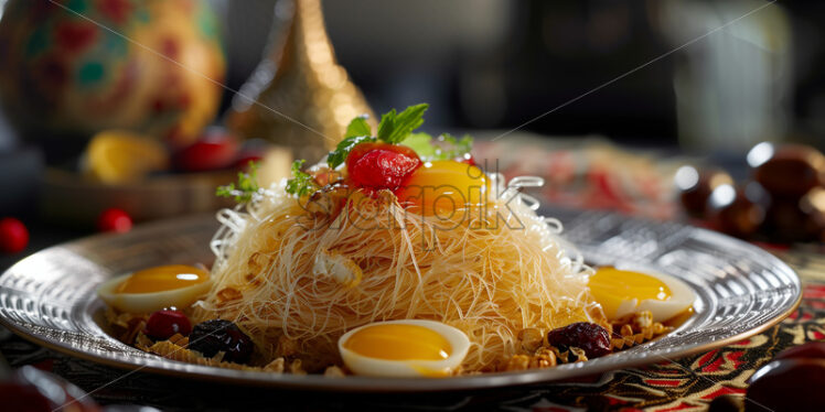 Sweet Noodles with Egg - Starpik Stock