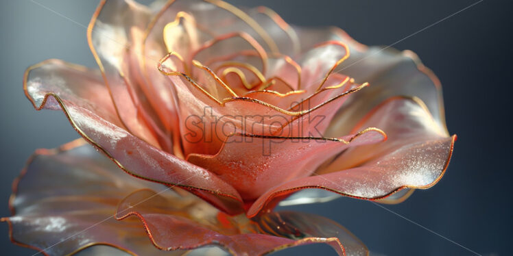 Transparent delicate rose flower - Starpik