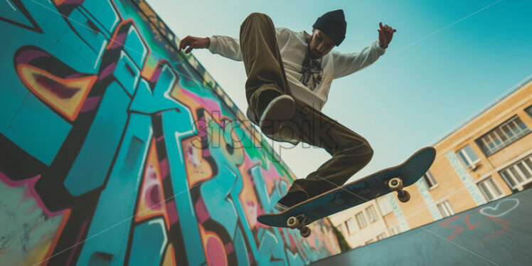 Urban Skate Thrills - Starpik Stock