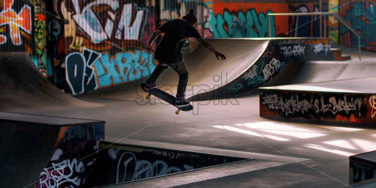 Urban Skatepark Thrills - Starpik Stock