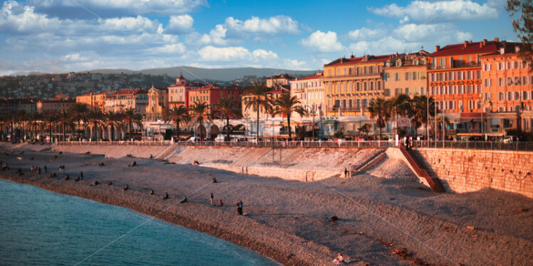 View of coastline in city of Nice - Starpik Stock