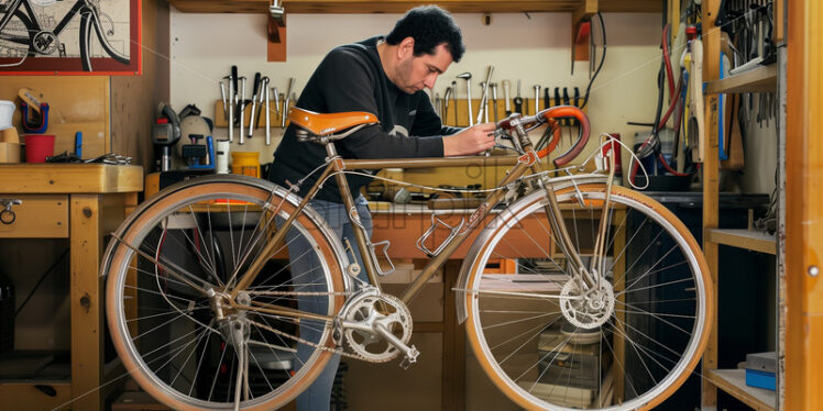 Vintage Bicycle Restoration - Starpik Stock