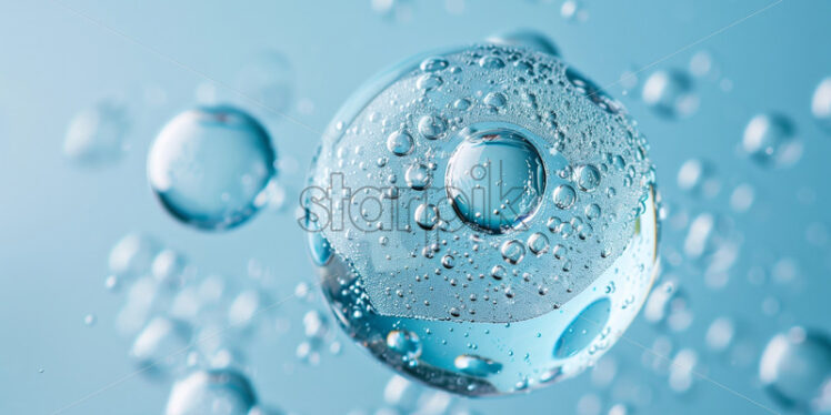 Water drops bubbles background - Starpik