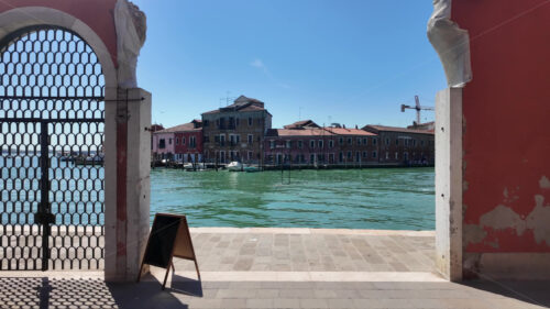 Wide view of Murano Island, Italy, on a sunny day - Starpik Stock