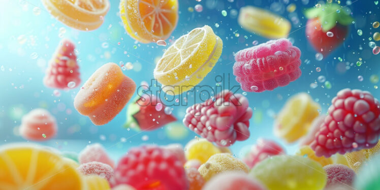 colourful candies jelly sweetness - Starpik