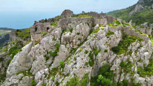 VIDEO Aerial, drone view of the Haj Nehaj Fortress in Sutomore, Montenegro - Starpik