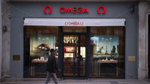 VIDEO Paris, France – June 18, 2024: Front view of the Omega store - Starpik