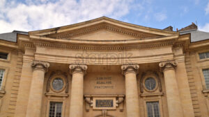 VIDEO Paris Law Faculty in the Pantheon-Sorbonne University in France with the blue sky on the background - Starpik