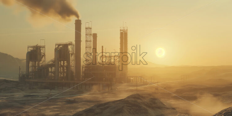 A polluted factory view - Starpik