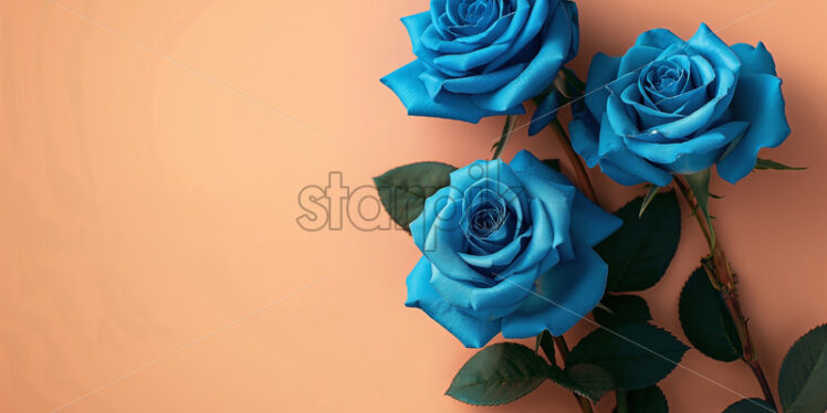 Blue roses beauty background - Starpik