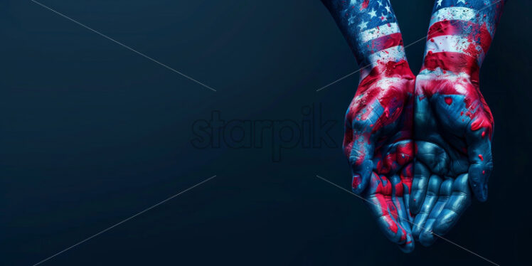 Hand painted with USA flag - Starpik