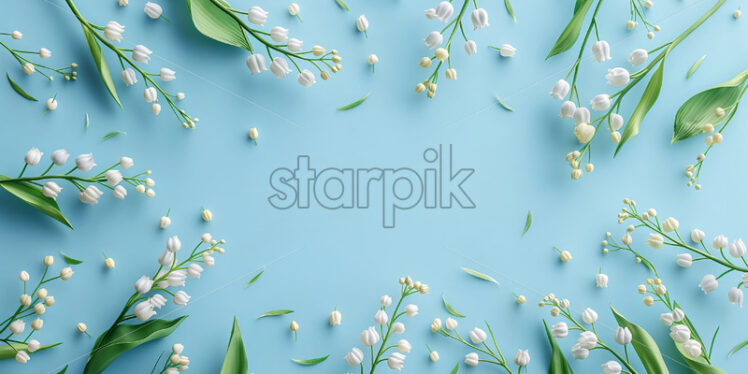 Lilly of the valley delicate background - Starpik