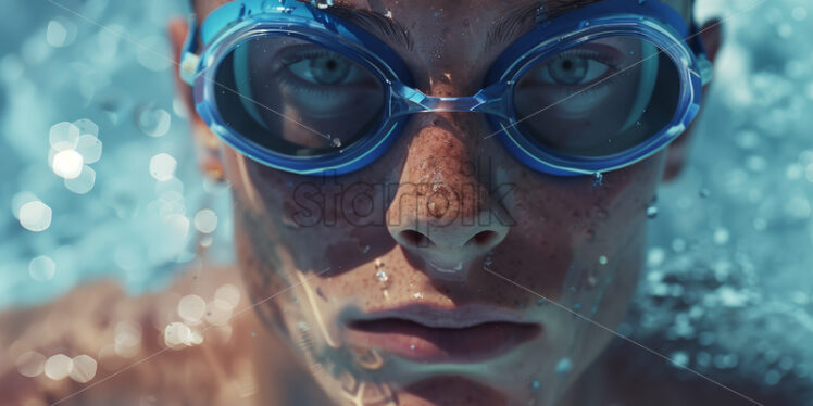 Professional swimmer portrait - Starpik