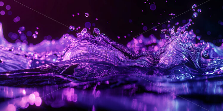 Purple splash water background - Starpik