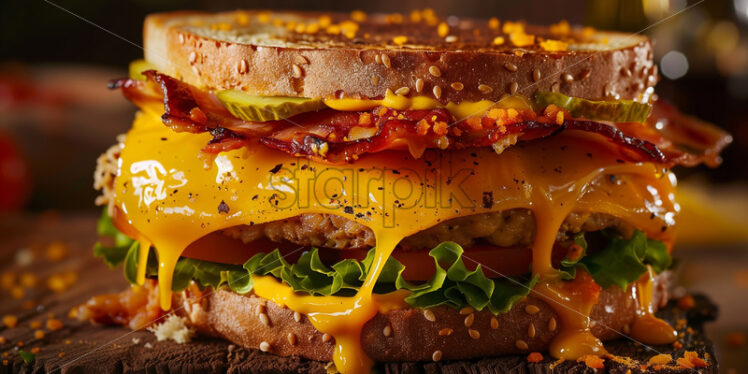 Sandwich with cheese delicious - Starpik