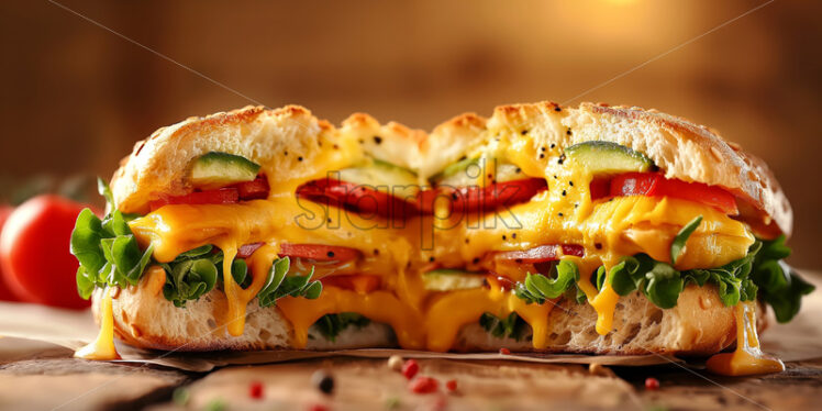 Sandwich with cheese delicious - Starpik