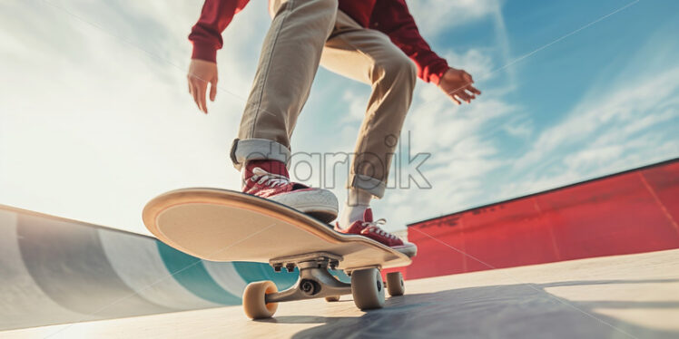 Skate board at sunset dynamic lifestyle - Starpik