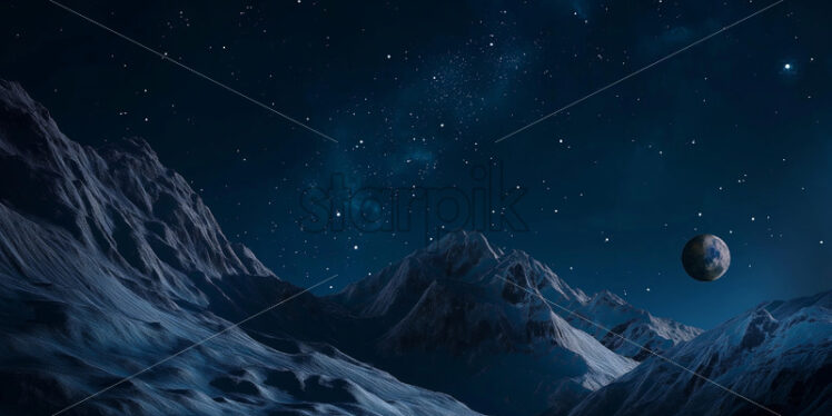 Stars sky Cosmic universe background - Starpik