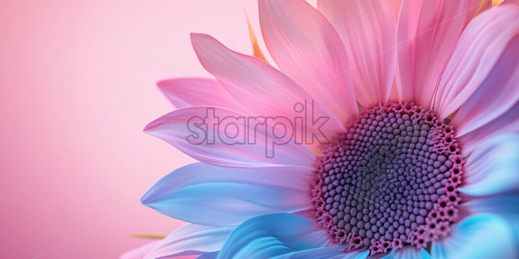 Sunflower creative pink purple and blue - Starpik