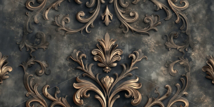 Vintage baroque royal pattern background - Starpik