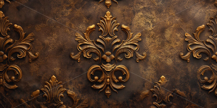 Vintage baroque royal pattern background - Starpik