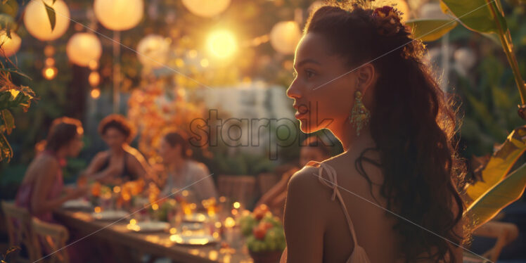 Woman at a event soiree - Starpik