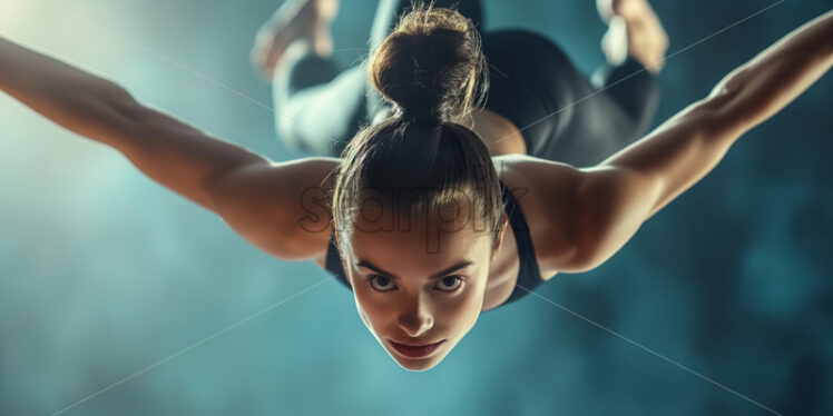 Woman athlete performing or training - Starpik