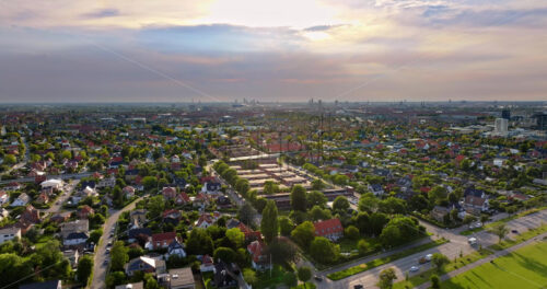 VIDEO Aerial drone view of Amager Beachpark seaside public park in Copenhagen, Denmark - Starpik