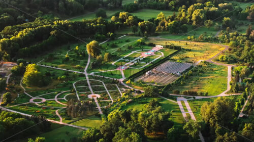 VIDEO Aerial drone view of Chisinau, Moldova at sunrise - Starpik