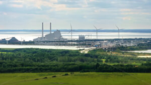 VIDEO Aerial drone view of Naturcenter Amager in Kastrup, Denmark - Starpik