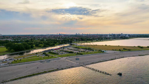 VIDEO Time lapse of Amager Beachpark seaside public park in Copenhagen, Denmark - Starpik