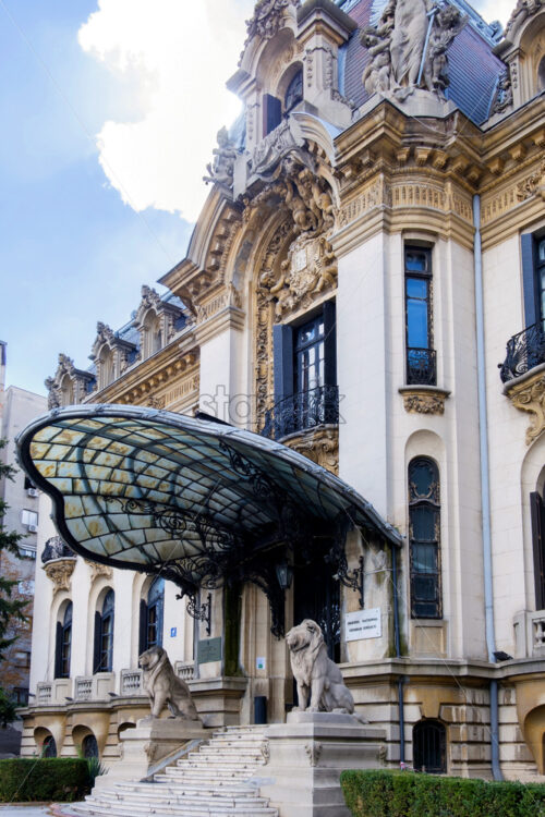 BUCHAREST, ROMANIA – 25 SEPTEMBER, 2018: facade of George Enescu National Museum - Starpik