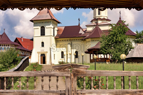 Beautiful monastery in Romania at Gura Humorului - Starpik