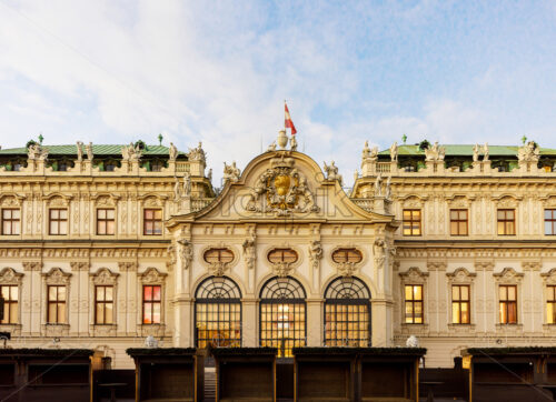 Belvedere Palace in Vienna, Austria. Golden hour light - Starpik