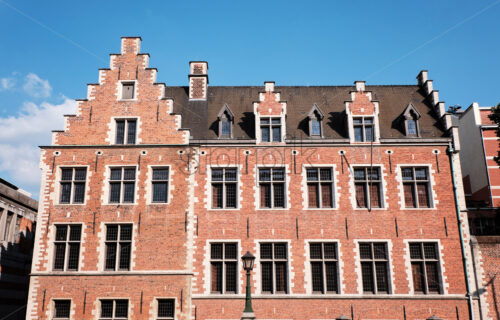 Classic style brick building in Bruges, Belgium - Starpik