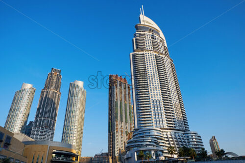 Dubai cityscape at daylight. Clear sky. United Arab Emirates - Starpik