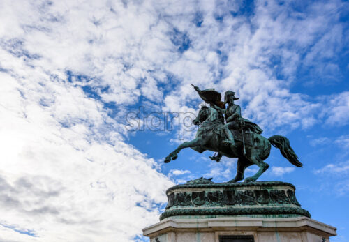 Equestrian statue of Karl von Oesterreich-Teschen in Vienna Austria - Starpik