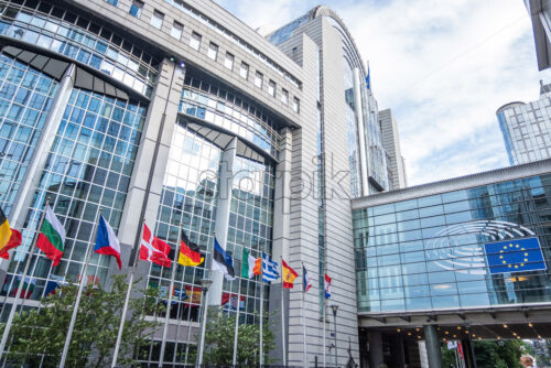 European Parliament building in Brussels, Belgium. The most important politica building of the EU - Starpik