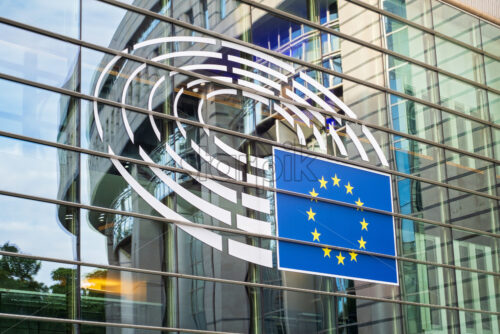 European Parliament building in Brussels, Belgium. The most important political building of the EU - Starpik