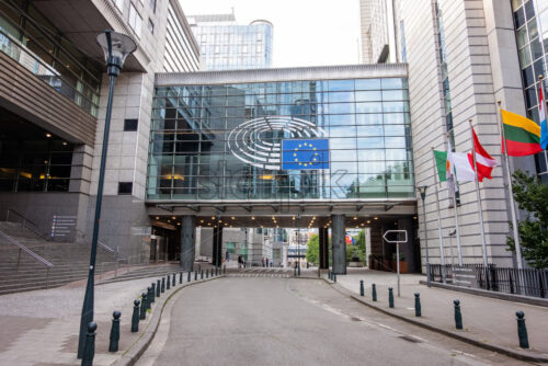 European Parliament building in Brussels, Belgium. The most important political building of the EU - Starpik