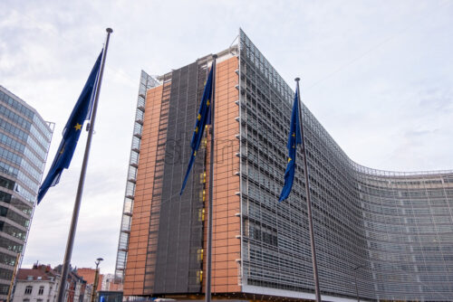 European Parliament building in Brussels, Belgium. The most important political building of the EU - Starpik