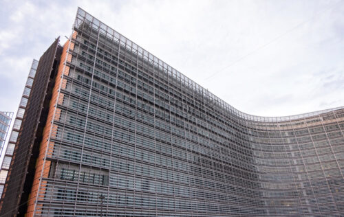 European Parliament building in Brussels, Belgium. The most important political building of the EU - Starpik