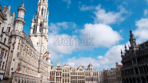 Grand place square and buildings in Brussels, Belgium - Starpik