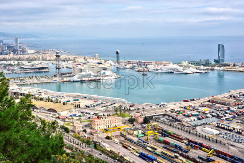 Industrial Port Barcelona Spain - Starpik