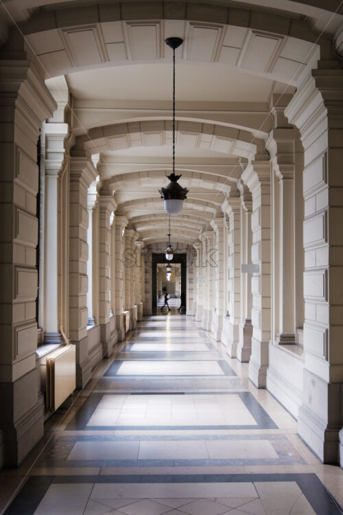 Law Courts and Palace of justice of Brussels interior at daylight. Belgium landmarks - Starpik