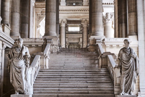 Law Courts of Brussels interior at daylight. Belgium landmarks - Starpik