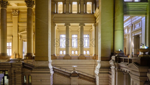 Law Courts of Brussels interior at daylight. Belgium landmarks - Starpik