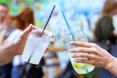 Lemonade cocktail glasses with straw - Starpik