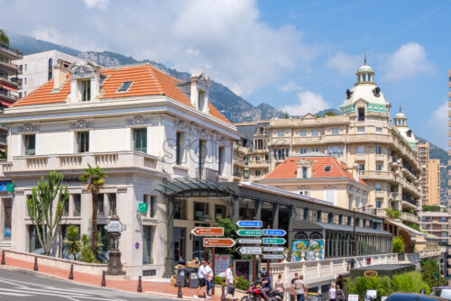 MONACO, FRANCE – AUGUST 07, 2018: Metropole shopping center in Monte Carlo at daylight - Starpik